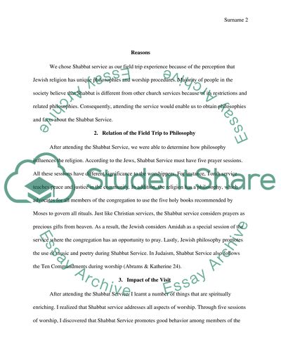 Field Trip: Shabbat Service in Los Angeles