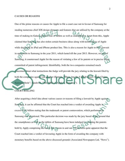 Principles Of Auditing - Apple vs. Samsung Lawsuit