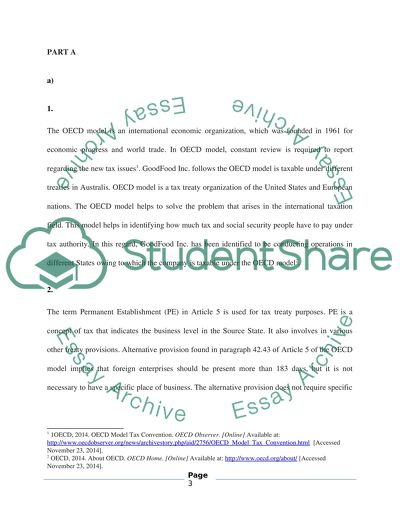 ODCE model tax tready