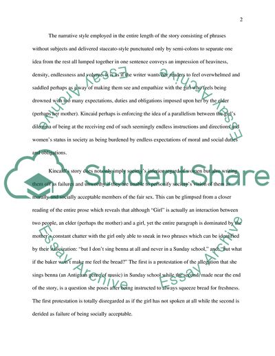 The Girl by Jamaica Kincaid