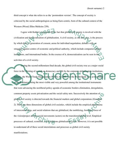 Global Civil Society Issues