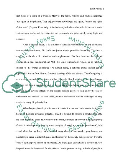 Cruel and Unusual. The End of the Eighth Amendment