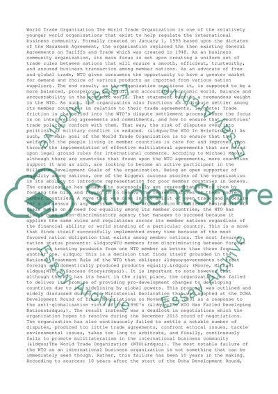 World Trade Organization