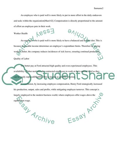 Henry Fords $5 workday