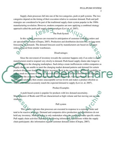 Week 4: Push/Pull System