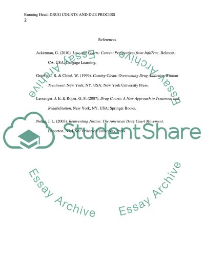 Drug courts and due process