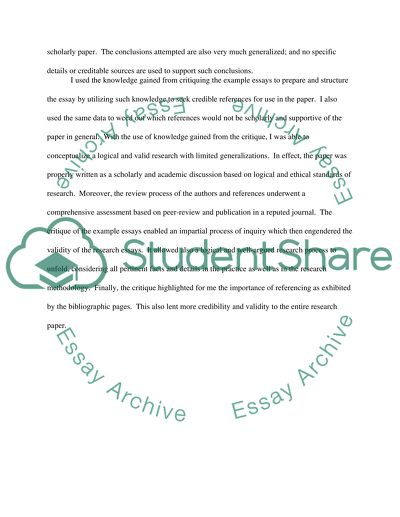 The Process of Writing a Paper