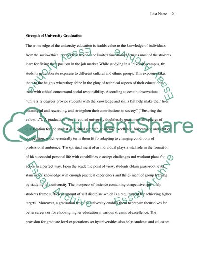 The Value of University Education