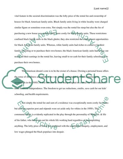 The Connection Between Freedom in American History and the Freedom of A Raisin in the Sun