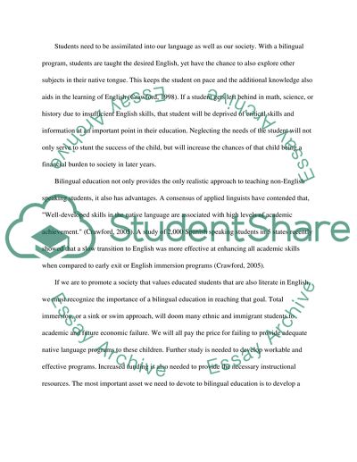 Bilingual Education in America