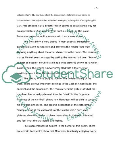 The Cask of Amontillado by Edgar Allan Poe