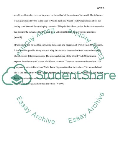 Functioning, Operations, and Designs of the World Trade Organization