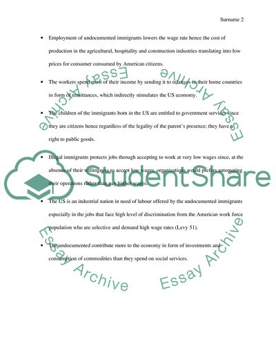 Implications of Illegal Immigrants on the US Economy