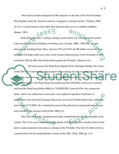 Costs and Benefits of Hong Kongs Currency Board System since 1983