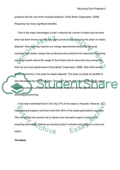 Establishing a Recycling Club at St. Georges University