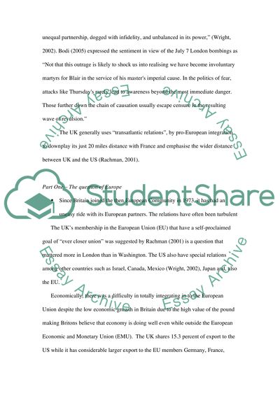 Anglo-American Special Relationship