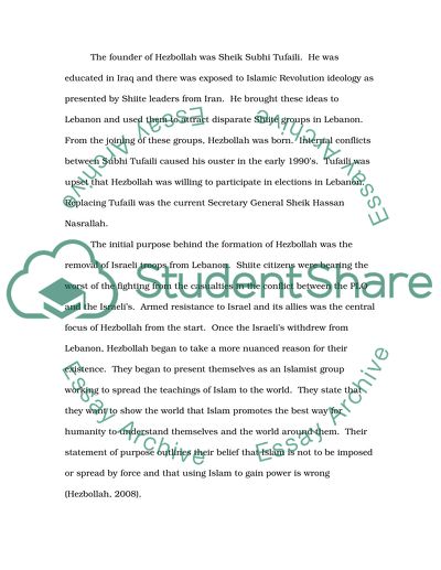 Hezbollah(Party Of God) Terrorist organization (Lebanon)