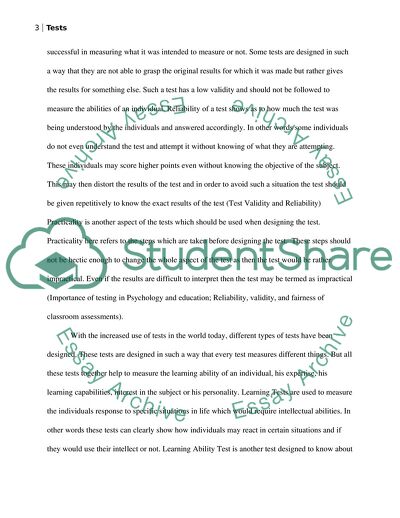 What Do Tests Measure