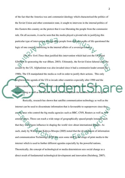 Media in International Politics