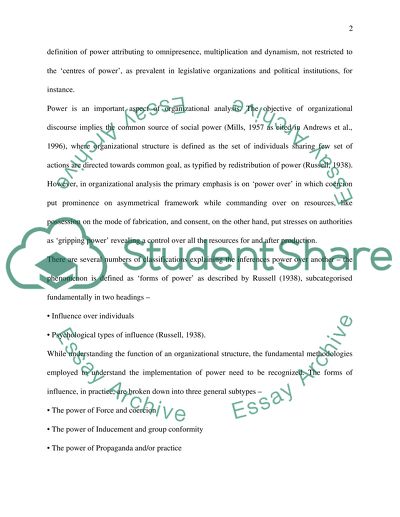 An Understanding Of Power