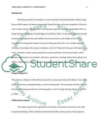 Effect of honey powder on dough rheology and bread quality