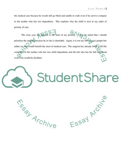 The Dilemma for Order of Treatment