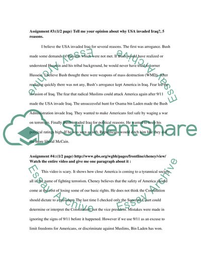 Some questions to answer in a half page