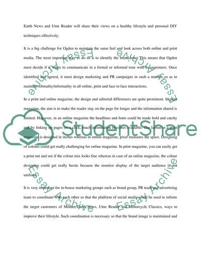 Analysis of Marketing by Ogden