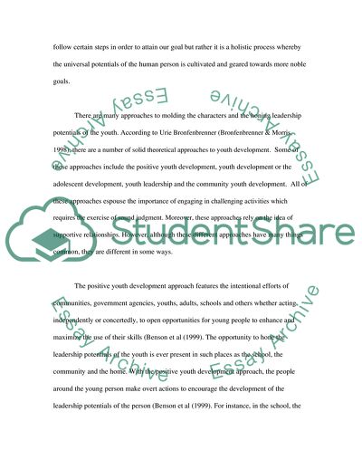 Understanding Youth Leadership And Development