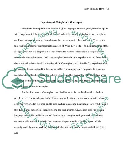 The Importance of Metaphors