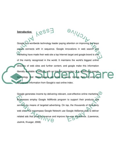 Comparing between google and yahoo companies