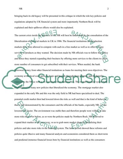 Discussion of the North Rock Company