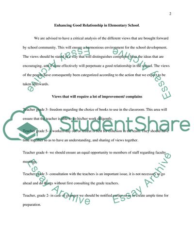 School Development Environment