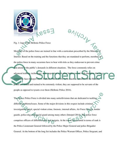 Policing Issues in Greece