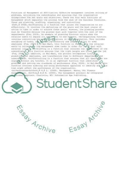 Functions of Management