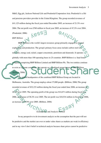 Investment Analysis of Two Companies