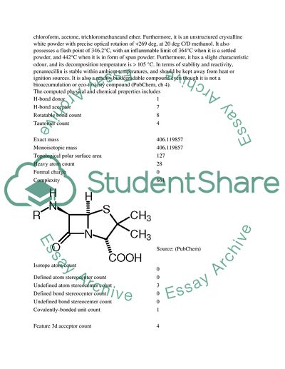Physical and Chemical Structure of Penamecillin