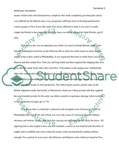 New Jersey in the American Revolution