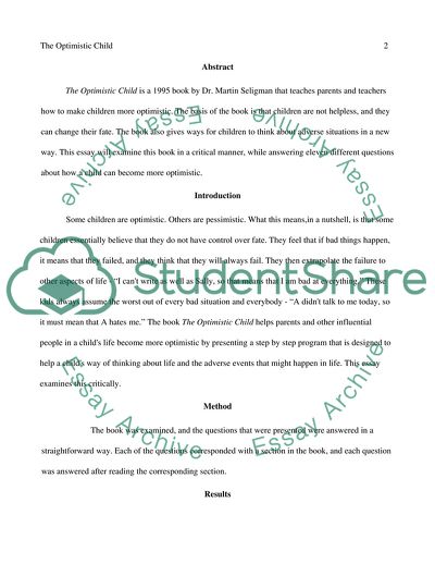 The Optimistic Child