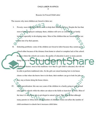 Child Labor in Africa