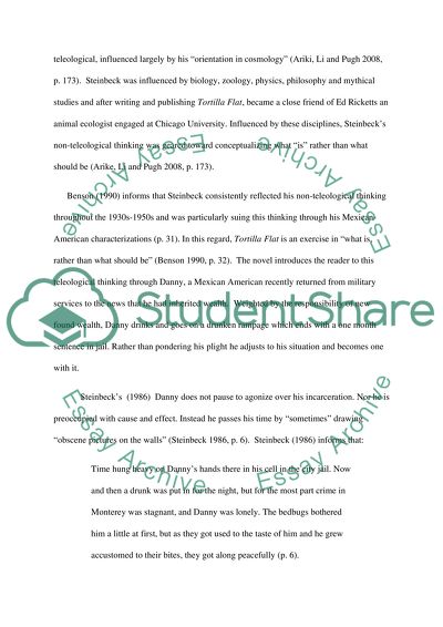 Personal Reality in Selected Works of John Steinbeck