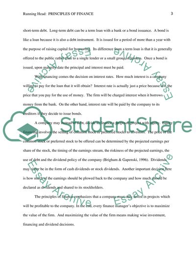 Principles of Finance 1