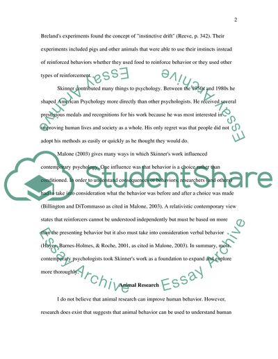 Shaping Behaviorist Psychology