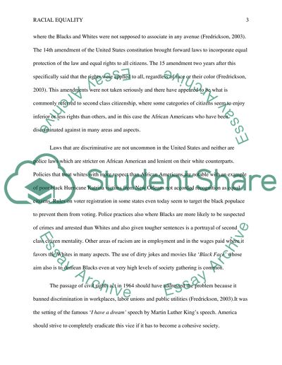 The Passage of the Civil Rights Act: Racial Equality