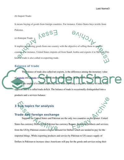 Balance and Kinds of Trade