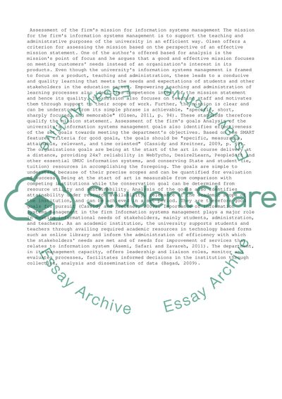 Information systems management