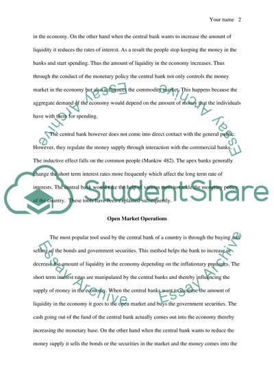 Monetary policies and how they affect various sectors of the economy