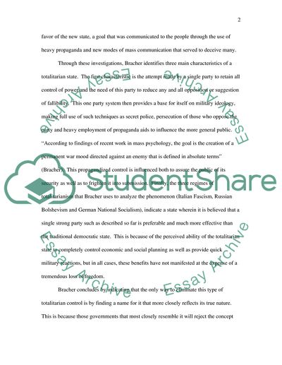 Totalitarianism as Concept and Reality