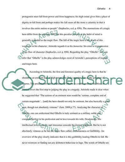 Shakespeares Othello The Moore of Venice as a Tragedy