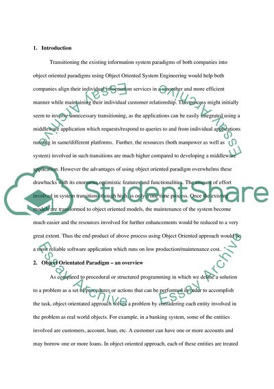 Object-Oriented System Engineering